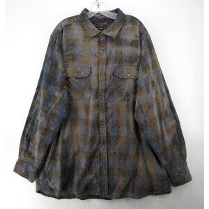 Angry Minnow Shirt XXXL Vintage Soft Brushed Flannel Plaid Graphic